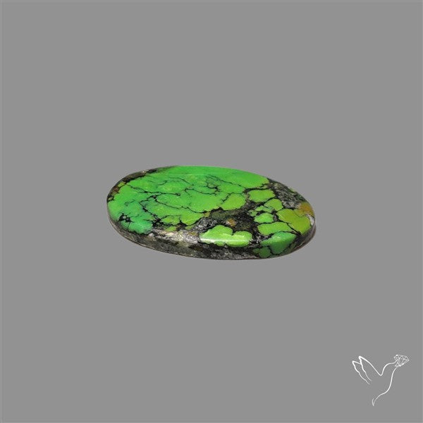 Rare Natural Green Hubei Turquoise Cabochon