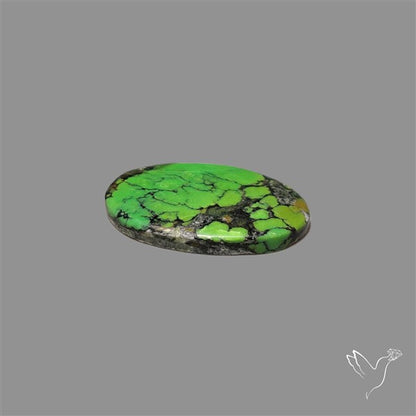 Rare Natural Green Hubei Turquoise Cabochon