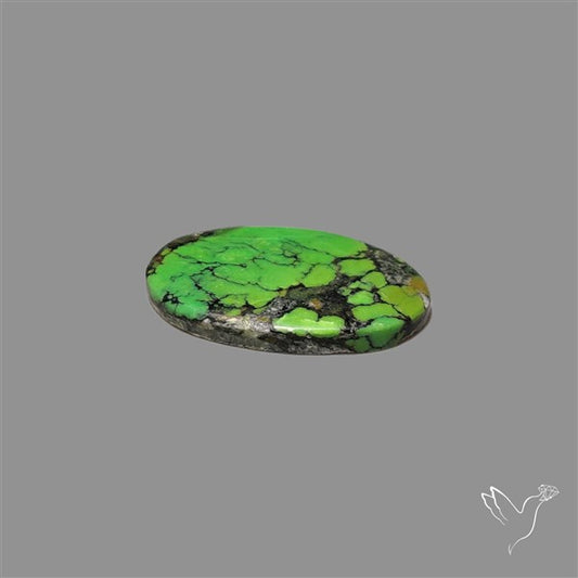 Rare Natural Green Hubei Turquoise Cabochon