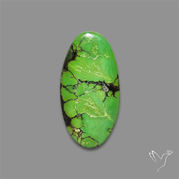 Rare Natural Green Hubei Turquoise Cabochon