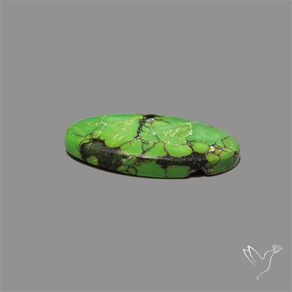 Rare Natural Green Hubei Turquoise Cabochon