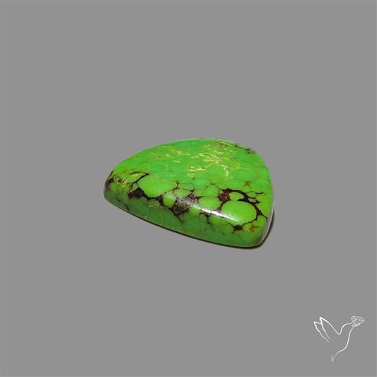 Rare Natural Green Hubei Turquoise Cabochon