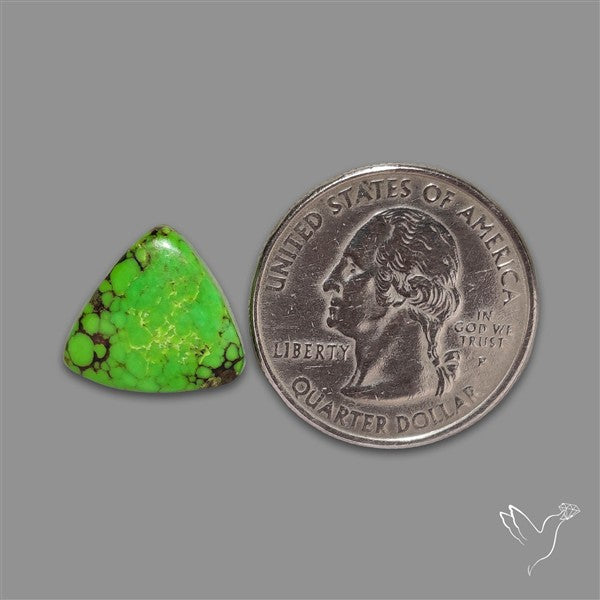 Rare Natural Green Hubei Turquoise Cabochon