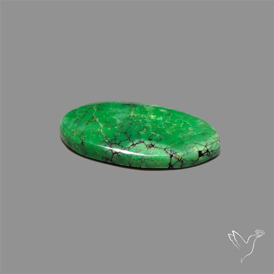 Rare Natural Green Hubei Turquoise Cabochon