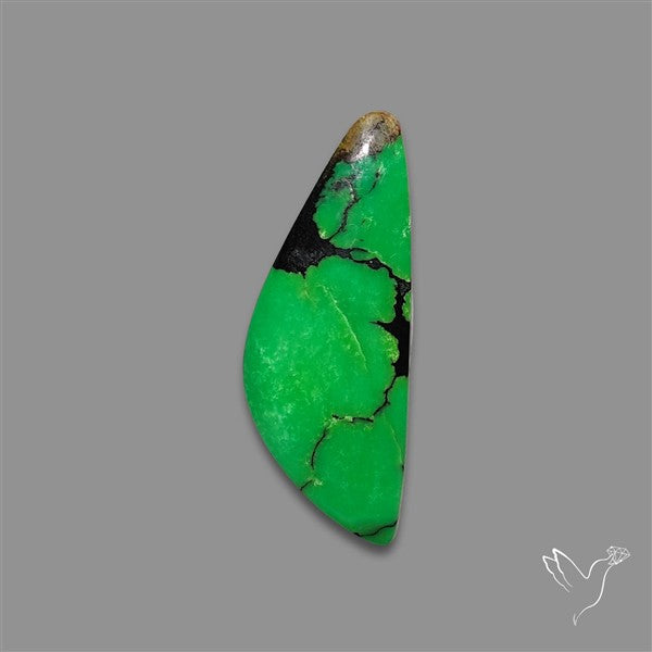 Rare Natural Green Hubei Turquoise Cabochon