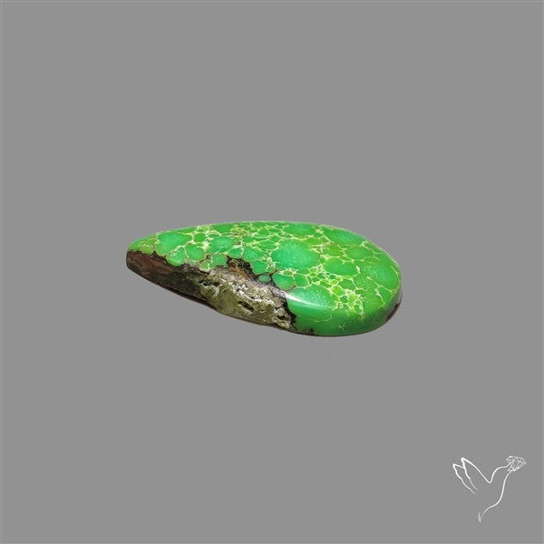 Rare Natural Green Hubei Turquoise Cabochon