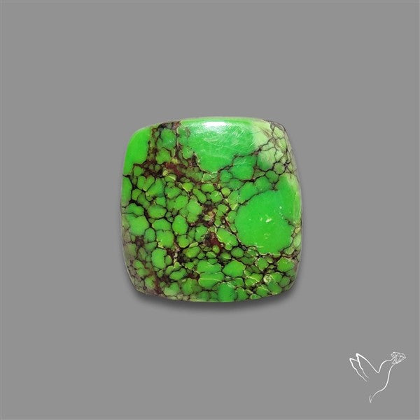 Rare Natural Green Hubei Turquoise Cabochon
