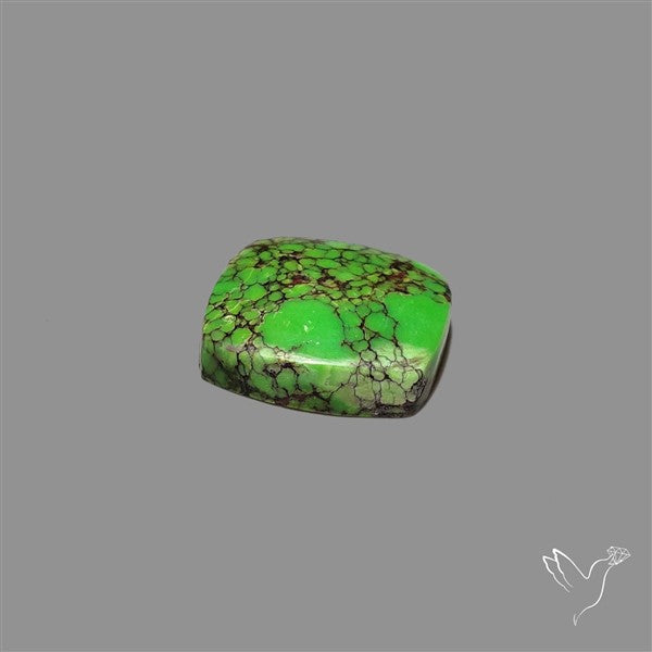 Rare Natural Green Hubei Turquoise Cabochon