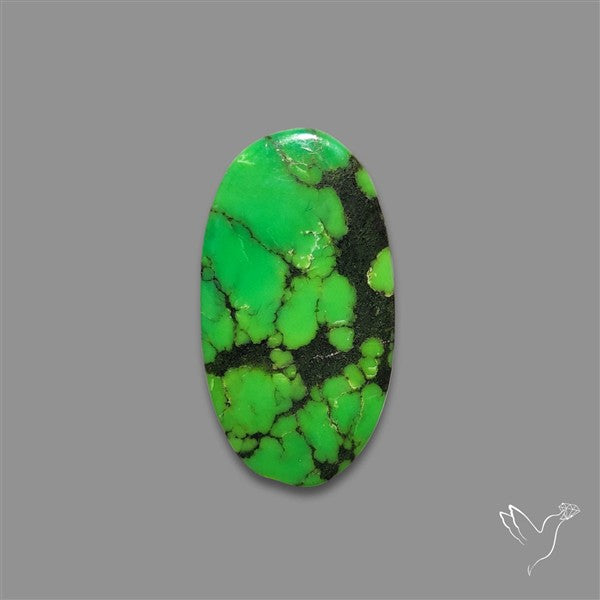 Rare Natural Green Hubei Turquoise Cabochon