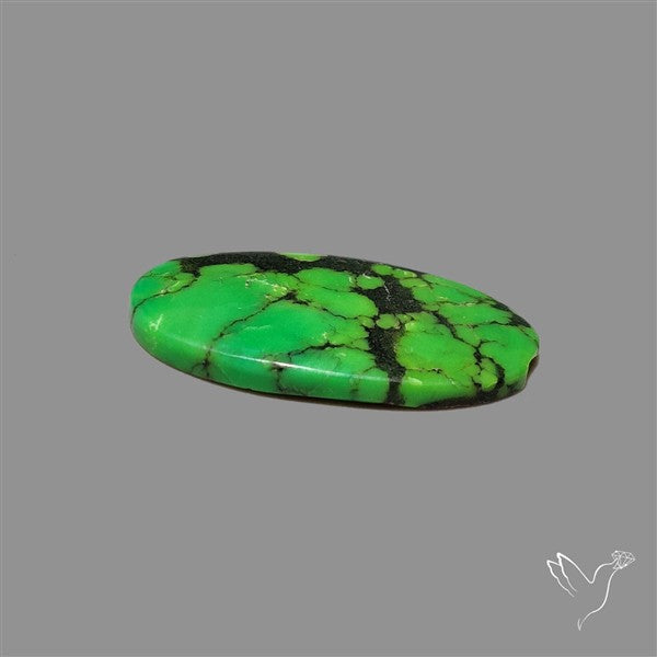 Rare Natural Green Hubei Turquoise Cabochon