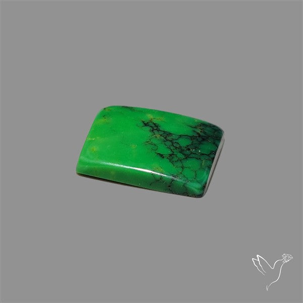 Rare Natural Green Hubei Turquoise Cabochon