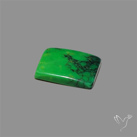 Rare Natural Green Hubei Turquoise Cabochon