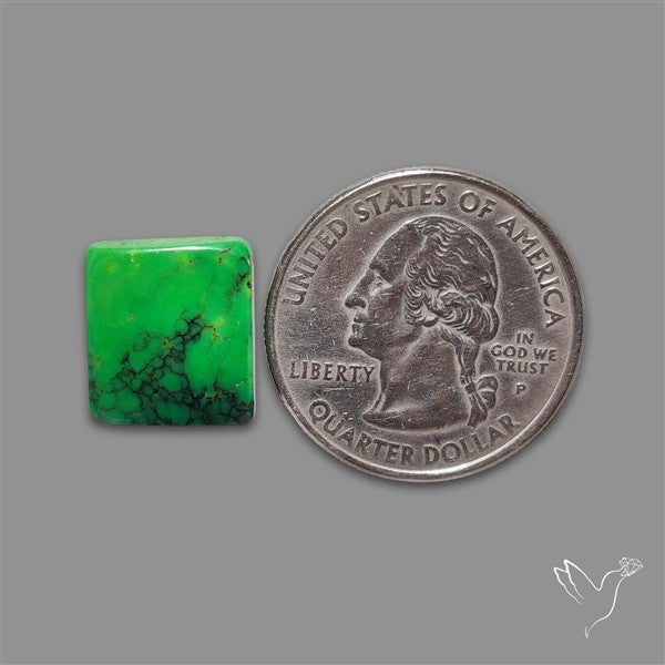 Rare Natural Green Hubei Turquoise Cabochon