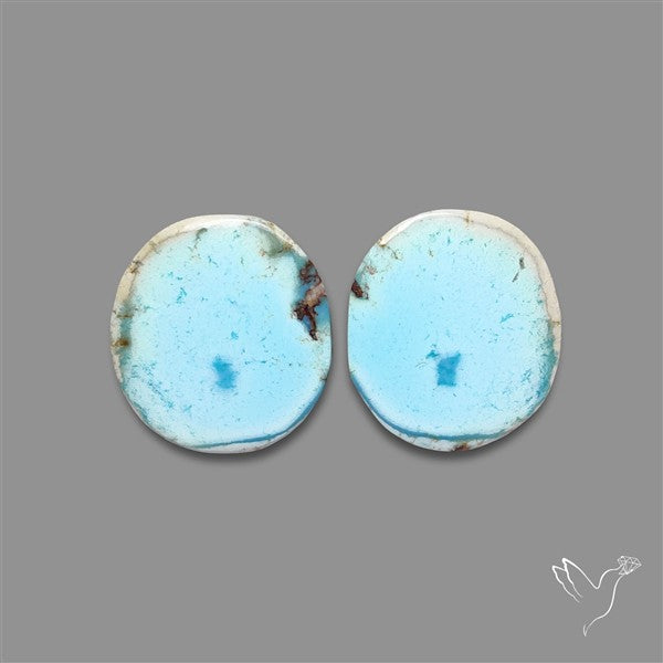Rare Large Golden Hill Turquoise Pair