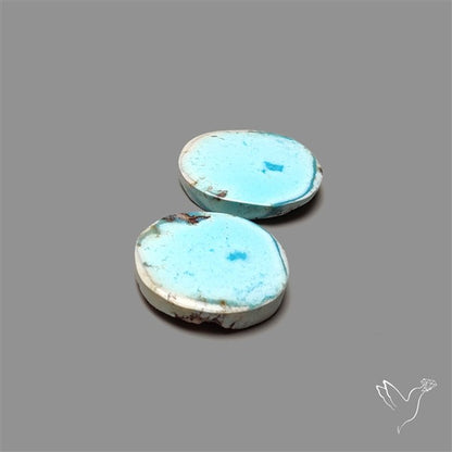 Rare Large Golden Hill Turquoise Pair