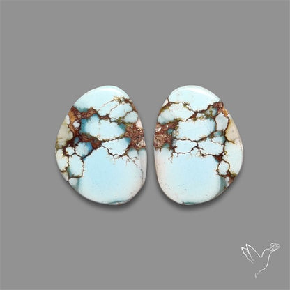 Rare Golden Hill Turquoise Pair