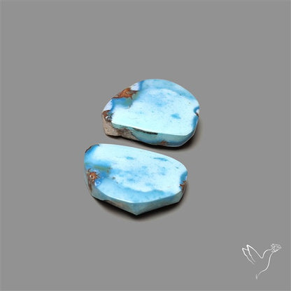 Rare Large Golden Hill Turquoise Pair
