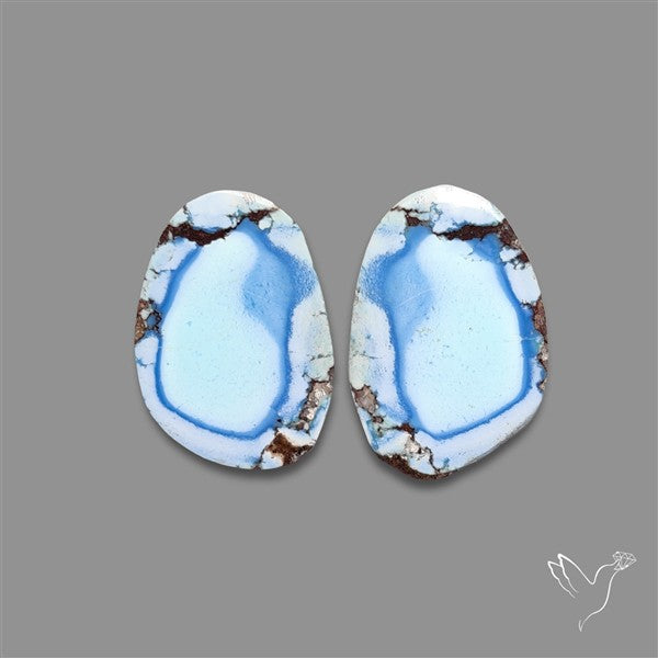 Rare Large Golden Hill Turquoise Pair