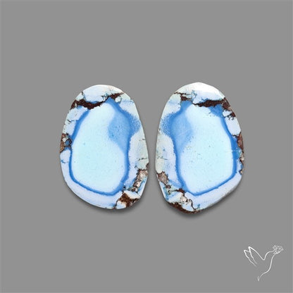 Rare Large Golden Hill Turquoise Pair