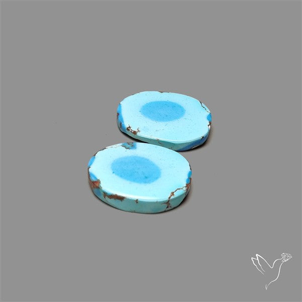 Rare Large Golden Hill Turquoise Pair