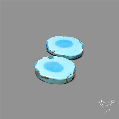 Rare Large Golden Hill Turquoise Pair