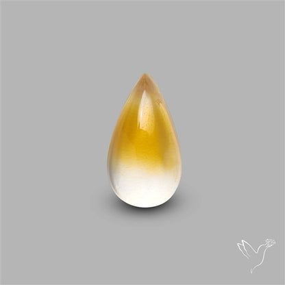 Bicolor Citrine Cabochon High Domed