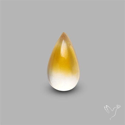 Bicolor Citrine Cabochon High Domed