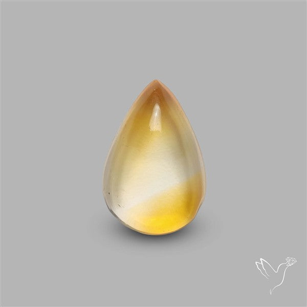 Bicolor Citrine Cabochon High Domed