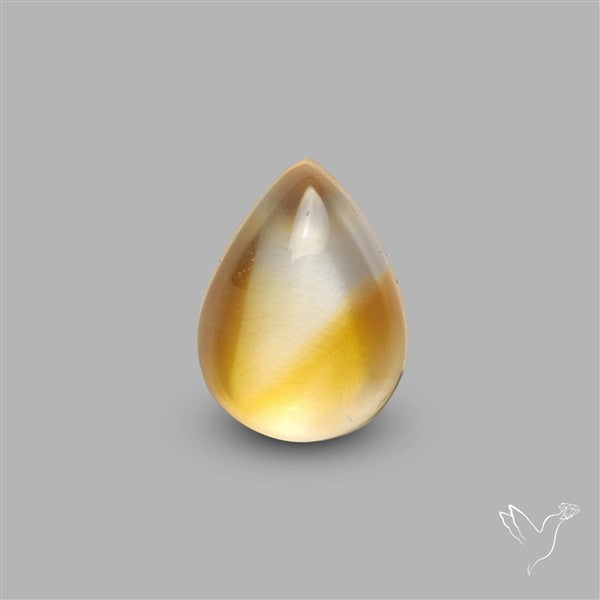 Bicolor Citrine Cabochon High Domed