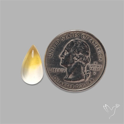 Bicolor Citrine Cabochon High Domed