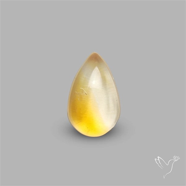Bicolor Citrine Cabochon High Domed