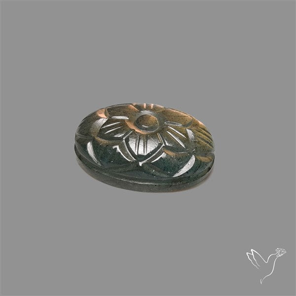 Labradorite Mughal Carving (handcarved)