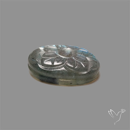 Labradorite Mughal Carving (handcarved)
