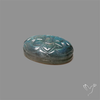 Labradorite Mughal Carving (handcarved)
