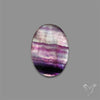 Rose Cut Purple Fluorite With Mother Of Pearl Doublet