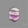 Rose Cut Purple Fluorite With Mother Of Pearl Doublet