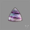 Rose Cut Purple Fluorite With Mother Of Pearl Doublet