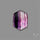 Rose Cut Purple Fluorite With Mother Of Pearl Doublet