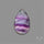 Rose Cut Purple Fluorite With Mother Of Pearl Doublet