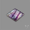 Rose Cut Purple Fluorite With Mother Of Pearl Doublet