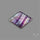 Rose Cut Purple Fluorite With Mother Of Pearl Doublet