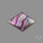 Rose Cut Purple Fluorite With Mother Of Pearl Doublet