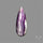 Rose Cut Purple Fluorite With Mother Of Pearl Doublet