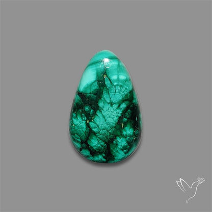 Dense Forest Malachite Cabochon