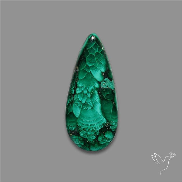 Dense Forest Malachite Cabochon