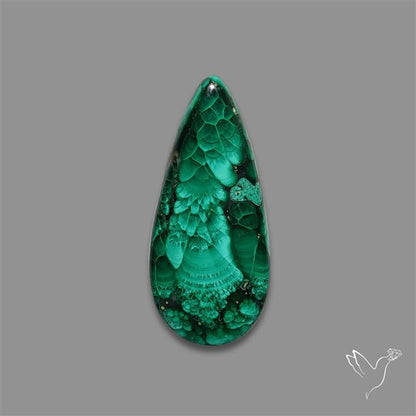 Dense Forest Malachite Cabochon