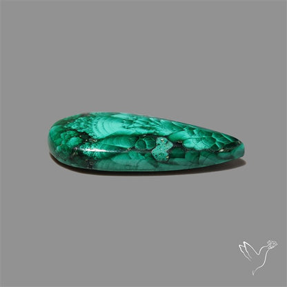 Dense Forest Malachite Cabochon
