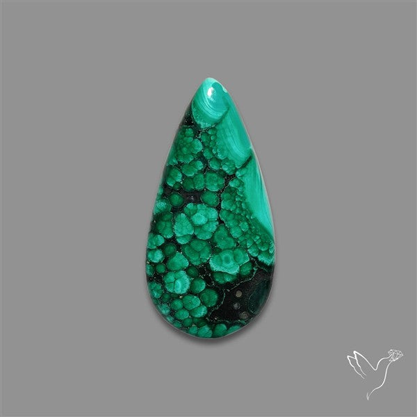 Dense Forest Malachite Cabochon