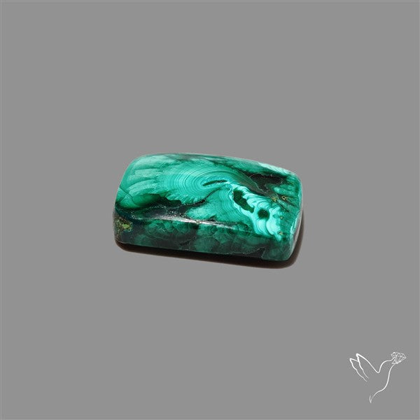 Dense Forest Malachite Cabochon