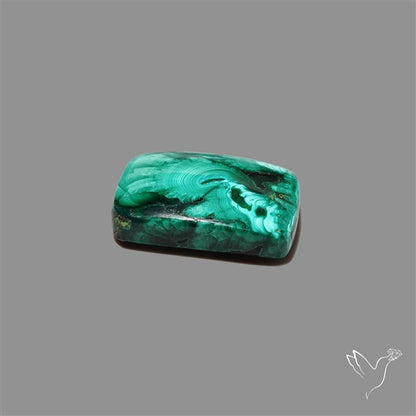 Dense Forest Malachite Cabochon